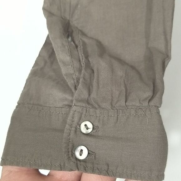 Eddie Bauer Blouse Women's Size XS Embroidered Long Sleeve 1/2 Button Up Office - Picture 9 of 10